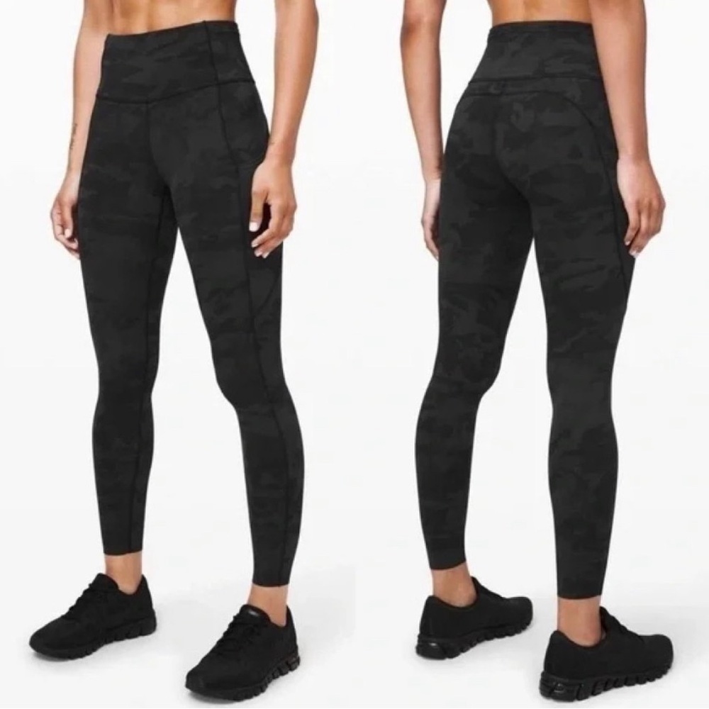 Lululemon Fast and Free 28” camo tight nulux